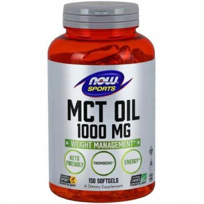 NOW SPORTS MCT Oil 1000mg, 150 kaps.