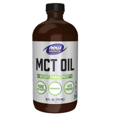 NOW SPORTS MCT Oil Bezzapachowy trójglicerydy kwasów tłuszczowych średniołańcuchowych 473 ml