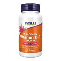 NOW Vitamin D-3 1000, 180 kaps.