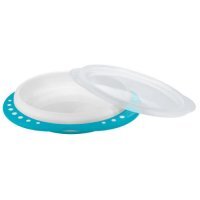 NUK Easy Learning Talerzyk z przykrywką 8m+ turkusowy (255.049), 1 sztuka