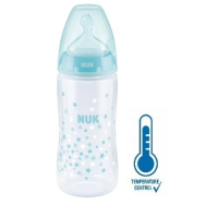 NUK FIRST CHOICE+ butelka ze wskaźnikiem temperatury 0-6 miesiąca 300 ml TURKUS (741.927A)
