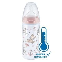 NUK FIRST CHOICE+ butelka ze wskaźnikiem temperatury 6-18 miesięcy 300 ml DISNEY Bambi (741.486)
