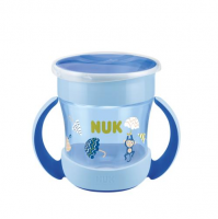 NUK Mini Magic Cup Kubek niekapek z uchwytem i ustnikiem 360° 6+ miesięcy Niebieski (751.278A)