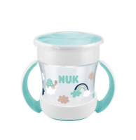 NUK Mini Magic Cup Kubek niekapek z uchwytem i ustnikiem 360° 6+ miesięcy Turkusowy (751.278C)