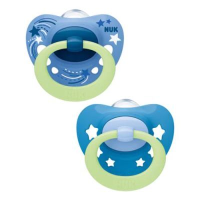 NUK Silikonowy smoczek uspakajający Signature 18-36m Boy, 2szt.(739696)
