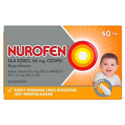 NUROFEN dla dzieci  60 mg 10 czopków