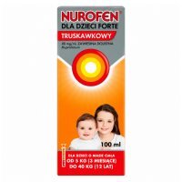 Nurofen Dla Dzieci Forte truskawkowy 40 mg/ml zawiesina doustna, 100 ml