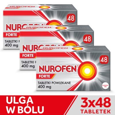 3 x NUROFEN FORTE 48 tabletek