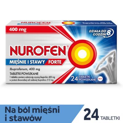 NUROFEN FORTE MIĘŚNIE I STAWY 400 mg 24 tabletki
