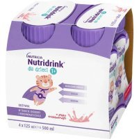 Nutridrink dla dzieci smak truskawkowy, 4 x 125 ml