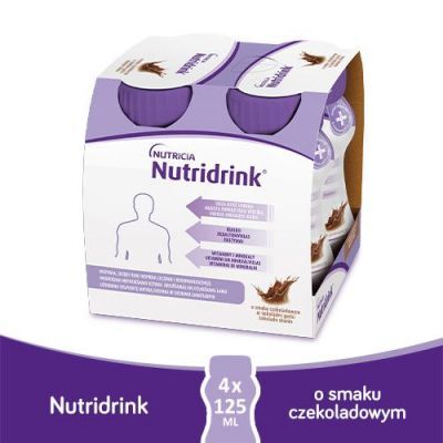 Nutridrink czekoladowy, 4x125ml