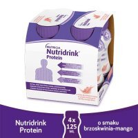 Nutridrink Protein brzoskwinia-mango, 4x125ml