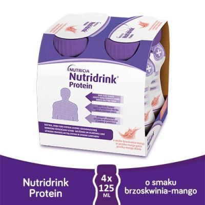 Nutridrink Protein brzoskwinia-mango, 4x125ml