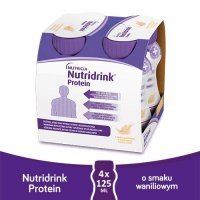 NUTRIDRINK PROTEIN o smaku waniliowym 4 x 125 ml