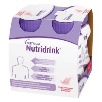 Nutridrink truskawka, 4x125ml KRÓTKA DATA 11.10.2026