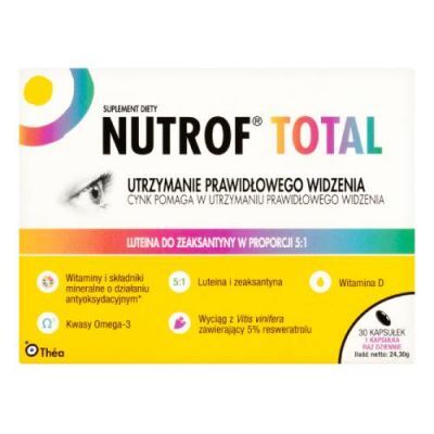 Nutrof Total suplement diety z witaminą D3 i kwasami omega-3 - 30 kapsułek