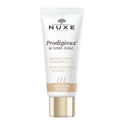 NUXE PRODIGIEUX Nawilżający krem BB odcień jasny 01, 30 ml