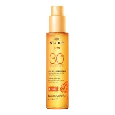 NUXE SUN brązujący olejek do opalania twarzy i ciała SPF30 150 ml