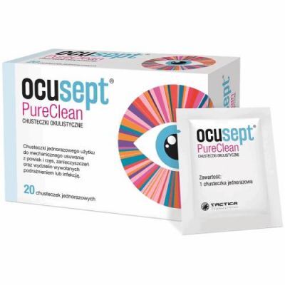 Ocusept PureClean Chusteczki okulistyczne, 20 szt.