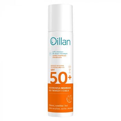 Oillan Ochronna mgiełka do twarzy i ciała SPF50+, 75 ml