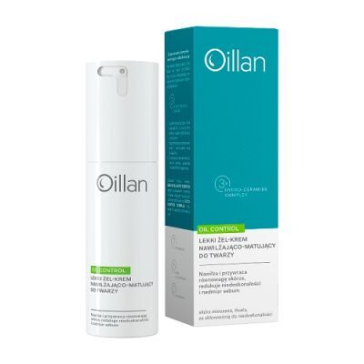 Oillan Oil Control Lekki żel-krem nawilżająco-matujący do twarzy dla skóry mieszanej i tłustej, 50 ml