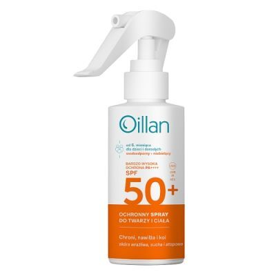 OILLAN SUN spray ochronny do twarzy i ciała SPF50 125 ml