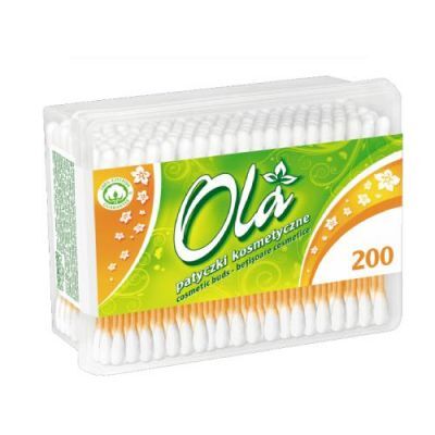 OLA Patyczki kosmetyczne prostokątne pudełko, 200 sztuk
