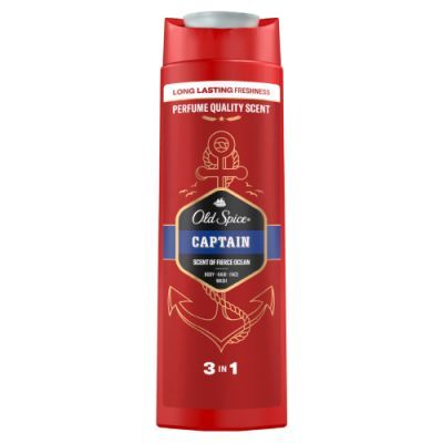 Old Spice Captain Żel pod prysznic i szampon do włosów 3w1, 400 ml