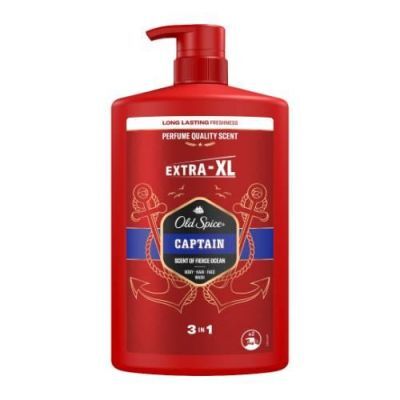 Old Spice Captain Żel pod prysznic i szampon do włosów dla mężczyzn, 1000 ml