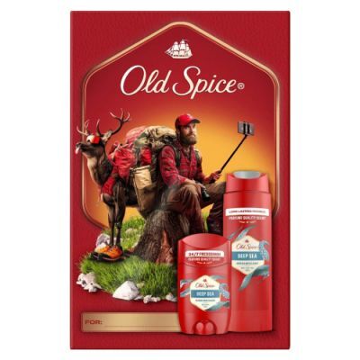 Old Spice Deep Sea Zestaw prezentowy dla mężczyzn: Żel pod prysznic i szampon do włosów 3w1, 250 ml + Dezodorant w sztyfcie, 50 ml