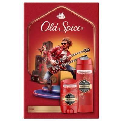 Old Spice Epic Legend Zestaw prezentowy dla mężczyzn: Żel pod prysznic i szampon do włosów 3w1, 250 ml + Dezodorant w sztyfcie, 50 ml