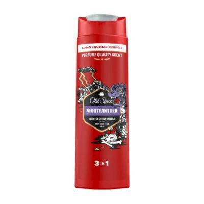 Old Spice Night Panther 3in1 Żel pod prysznic i szampon dla mężczyzn, 400ml