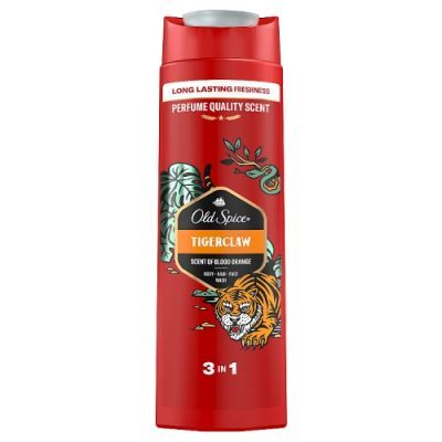 Old Spice Tigerclaw 3w1 Żel pod prysznic i szampon dla mężczyzn, 400 ml