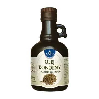 OLEJ KONOPNY tłoczony na zimno 250 ml OLEOFARM