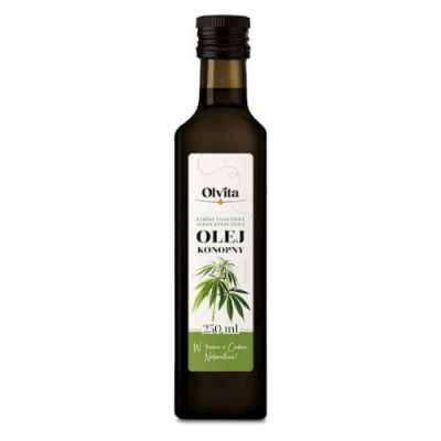 Olvita Olej Konopny zimno tłoczony, 250 ml