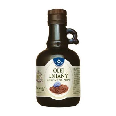 Olej lniany, 250ml KRÓTKA DATA 30.04.2026