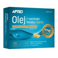 Olej z wątroby rekina Forte APTEO, 60 kapsułek KRÓTKA DATA 31.07.2026