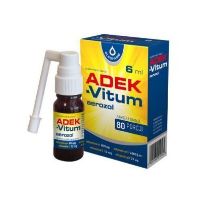 OLEOFARM ADEK-Vitum aerozol, 6ml  KRÓTKA DATA 31.01.2025