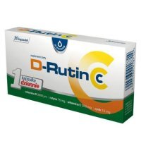 Oleofarm D-Rutin CC, 30 kaps. - suplement diety z witaminą C i D KRÓTKA DATA 30.09.2026