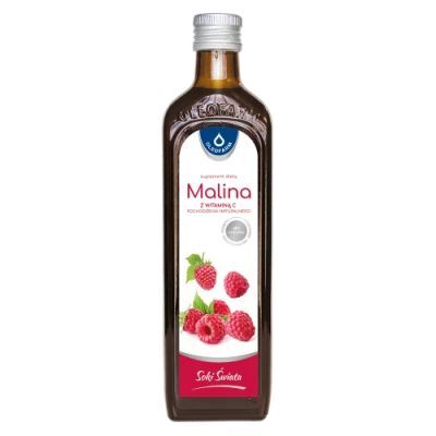 Oleofarm Malina Sok z owoców maliny z naturalną witaminą C, 490 ml