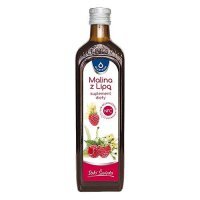 OLEOFARM Sok malinowy z lipą, 490ml  KRÓTKA DATA 31.10.2026