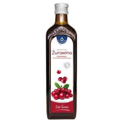 Oleofarm Sok z żurawiny z naturalną witaminą C, 490 ml KRÓTKA DATA 31.07.2026