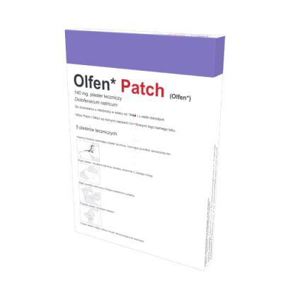 Olfen Patch 140 mg plaster leczniczy, 5 plastrów leczniczych