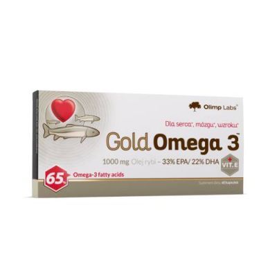 OLIMP GOLD OMEGA 3 1000 mg 60 kaps., cholesterol, odporność