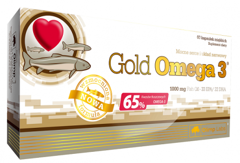 OLIMP GOLD OMEGA 3 1000 mg 60 kaps., cholesterol, odporność