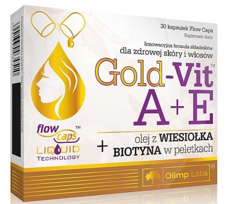 OLIMP GOLD-VIT A + E z wiesiołkiem i biotyną 30 kapsułek