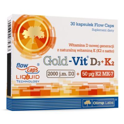 OLIMP GOLD-VIT D3 2000 j.m. + K2 30 kapsułek