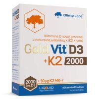 OLIMP GOLD-VIT D3 2000 j.m. + K2 60 kapsułek odporność