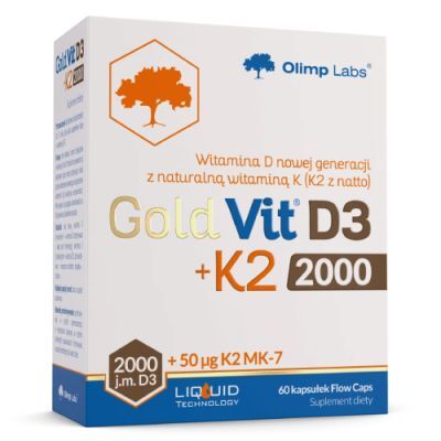 OLIMP GOLD-VIT D3 2000 j.m. + K2 60 kapsułek odporność