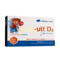 OLIMP GOLD-VIT D3 JUNIOR o smaku owocowym 30 tabletek